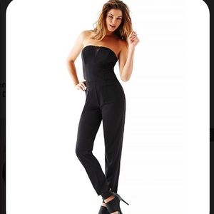 Guess Plunge Neck Jumpsuit